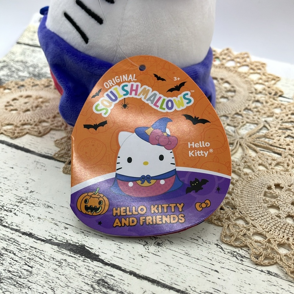 Squishmallows hello kitty witch stuffed plush toy 5” new with tags - Picture 5 of 5